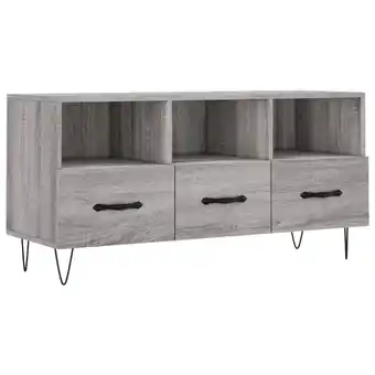 Blokker The Living Store TV-meubel s - Media-kast - 102 x 36 x 50 cm - Grijs Sonoma Eiken aanbieding