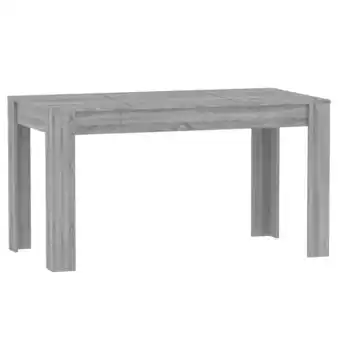 Blokker The Living Store Eetkamertafel - Grijs Sonoma Eiken - 140 x 74.5 x 76 cm - Bewerkt hout aanbieding