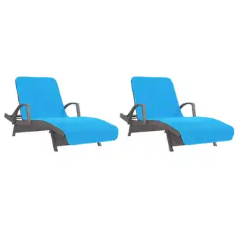 Blokker The Living Store Strandhanddoeken - Turquoise - 75 x 200 cm - Zacht materiaal aanbieding