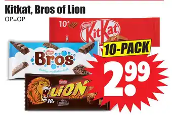 Dirk Kitkat, bros of lion aanbieding