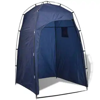 Blokker The Living Store Omkleedtent - 130 x 130 x 210 cm - Duurzaam en praktisch - Blauw aanbieding