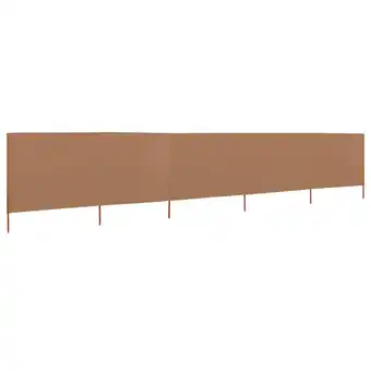 Blokker The Living Store Inklapbaar Windscherm - 600x160 cm - Nonwoven Stof - Houten Palen aanbieding