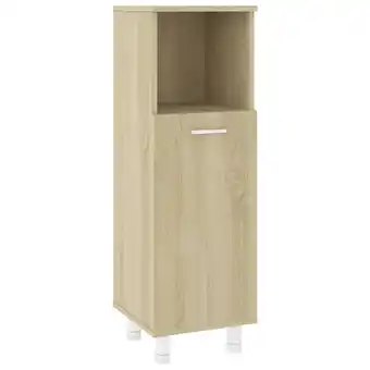 Blokker The Living Store Badkaast - Sonoma eiken - 30 x 30 x 95 cm - 3 schappen - 1 deur aanbieding