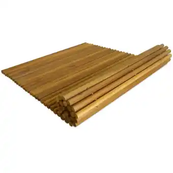 Blokker The Living Store Houten Badmat - Sauna en Badkamer - 80 x 50 cm - Acaciahout aanbieding