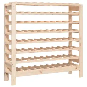 Blokker The Living Store Wijnrek - Massief grenenhout - 109.5 x 30 x 107.5 cm - 80 flessen aanbieding