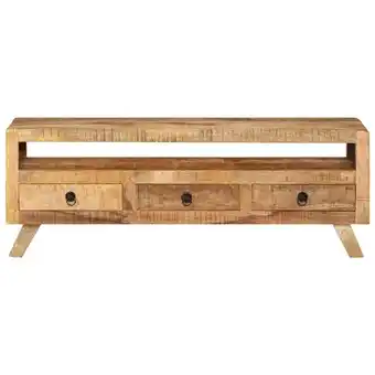 Blokker The Living Store Televisiemeubel Mango Hout - 110x30x40cm - Gepolijst en Geverfd aanbieding