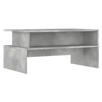 Blokker The Living Store Salontafel Betongrijs 90 x 55 x 42.5 cm - Stevig en Duurzaam aanbieding