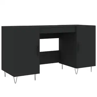 Blokker The Living Store Bureau Elegante Charme - Hout/IJzer - 140x50x75cm - Zwart aanbieding