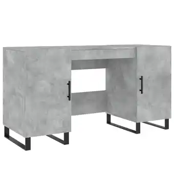 Blokker The Living Store Bureau betongrijs - 140 x 50 x 75 cm - industriële stijl - opbergruimte - duurzaam aanbieding