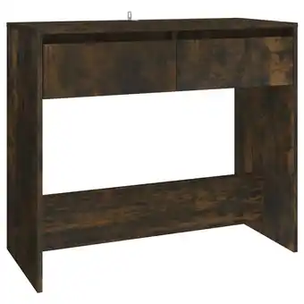 Blokker The Living Store Consoletafel s Decoratieve Opbergoplossing - 89 x 41 x 76.5 cm - Gerookt eiken aanbieding