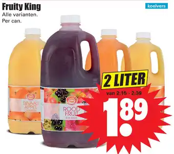 Dirk Fruity king 2liter aanbieding