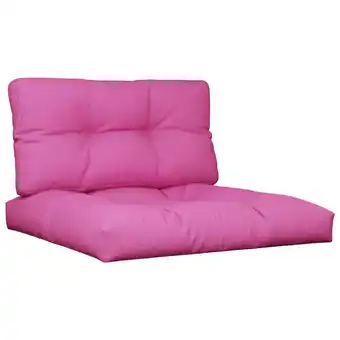 Blokker The Living Store Palletkussens - 70 x 70 x 12 cm - roze polyester - holle vezel vulling aanbieding