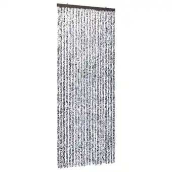 Blokker The Living Store Vliegengordijn - Flexibele Chenille Strengen - 90 x 220 cm - Bruin/Beige - Waterbestendig aanbieding