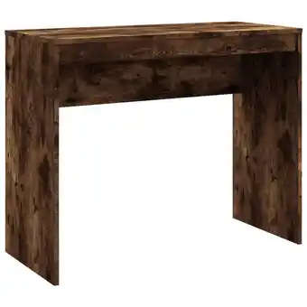 Blokker The Living Store Bureau Gerookt Eiken - 90 x 40 x 72 cm - Praktisch en Modern aanbieding