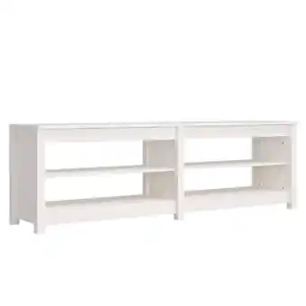 Blokker The Living Store Schoenenbank Classic Pine - Gangopslag - 160 x 36.5 x 50 cm - Wit aanbieding