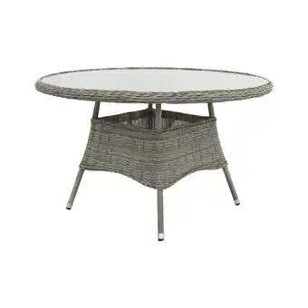 Blokker VDG Felina dining tuintafel 130 cm. - Paloma grijs aanbieding