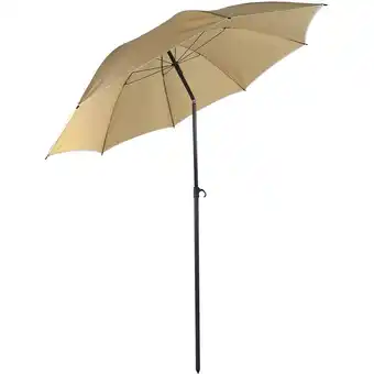 Blokker Strand parasol S Ø200cm taupe aanbieding