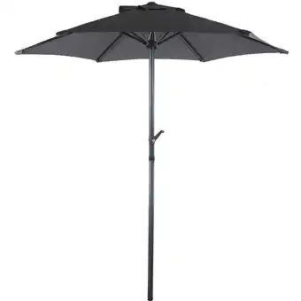 Blokker Vera parasol Ø180cm antraciet aanbieding