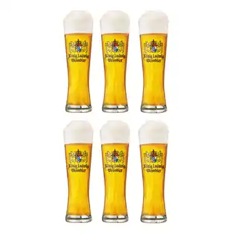 Blokker Konig Ludwig Bierglazen Weizen - 500 ml - 6 stuks aanbieding