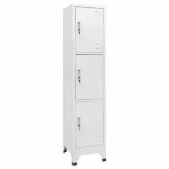 Blokker vidaXL Lockerkast met 3 vakken 38x45x180 cm aanbieding