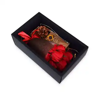 Blokker Oplosbare Boeket Rozen - Red Rose Black Box aanbieding