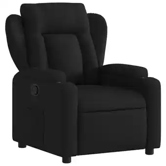 Blokker vidaXL Fauteuil verstelbaar stof zwart aanbieding