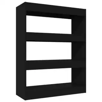 Blokker The Living Store Boekenkast Hout - 80 x 30 x 103 cm - Zwart aanbieding