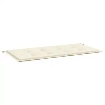 Blokker The Living Store Tuinbankkussen - Oxford Stof - 100x50x3 cm - Crème aanbieding