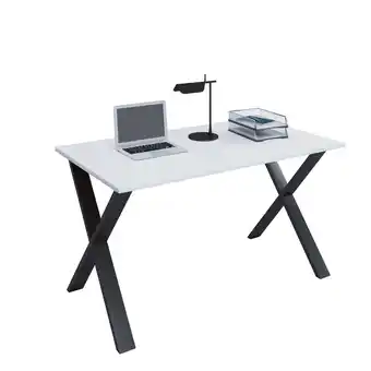 Blokker Lona Bureau 110x50 cm X-frame wit/zwart aanbieding