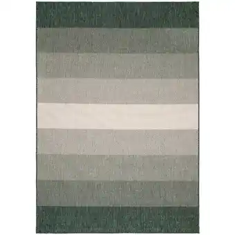 Blokker Buiten vloerkleed Boa - Groen/Wit - dubbelzijdig - EVA Interior - 240 x 340 cm (XL) aanbieding