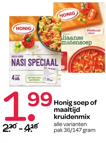 Spar Honig soep of maaltijd kruidenmix 147gram aanbieding