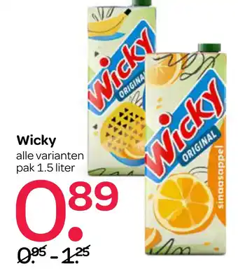 Spar Wicky 1,5liter aanbieding