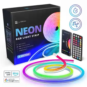 Blokker Lideka Slimme Neon RGB LED Strip 3 Meter aanbieding