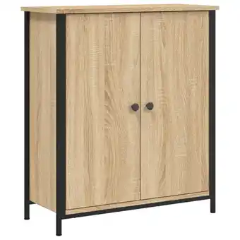 Blokker vidaXL Dressoir 70x30x80 cm bewerkt hout sonoma eikenkleurig aanbieding