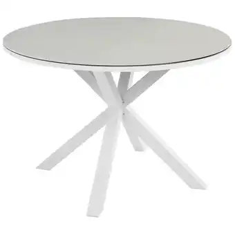 Blokker Beliani MALETTO - Ronde tafel-Wit-Aluminium aanbieding