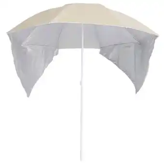 Blokker The Living Store Strandparasol - Strandaccessoires - Afmetingen- 190 x 202/218 cm - Zonwerende coating - Inclusief 2 aanbieding