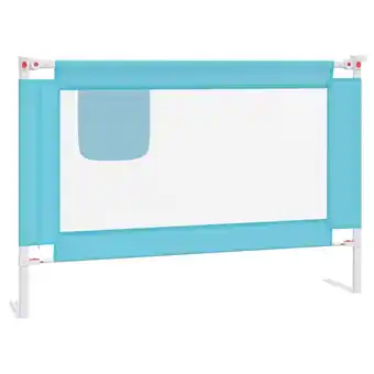 Blokker The Living Store Bedhekje peuter 100x25 cm stof blauw aanbieding