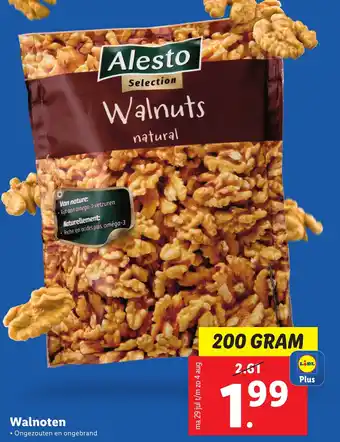 Lidl Alesto Walnoten 200 GRAM aanbieding