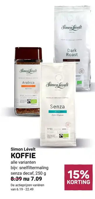 Ekoplaza Simon Lévelt KOFFIE aanbieding