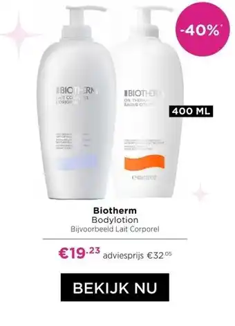 ICI Paris XL Biotherm Bodylotion aanbieding