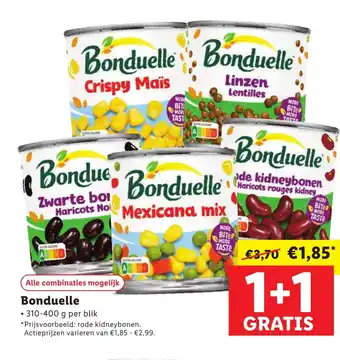 Lidl Bonduelle aanbieding