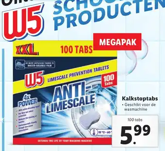 Lidl Kalkstoptabs 100 tabs aanbieding