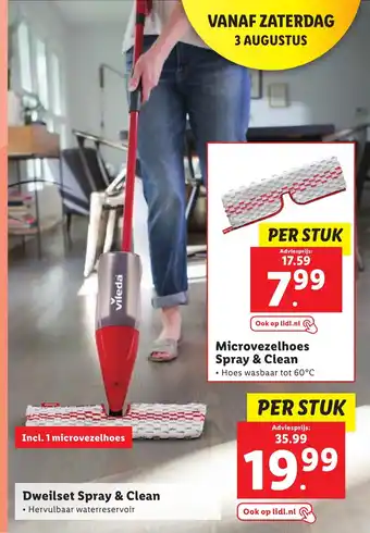 Lidl Dweilset Spray & Clean aanbieding