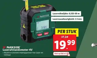 Lidl Laserafstandsmeter 4V aanbieding