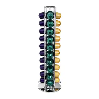 Blokker QUVIO Koffiecups standaard voor Nespresso rond - 40 capsules - Chroom aanbieding