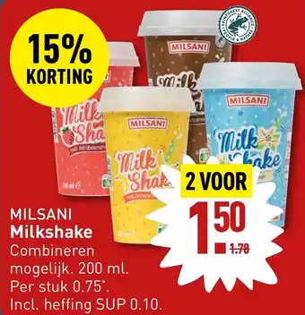 ALDI Milkshake 200 ml aanbieding