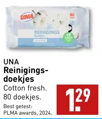 ALDI Reinigings doekjes Cotton fresh. 80 doekjes. aanbieding