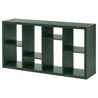 IKEA Kallax Open kast, donkergroen, 147x77 cm aanbieding