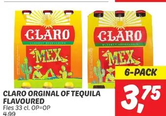 Dekamarkt CLARO ORGINAL OF TEQUILA FLAVOURED 33 cl aanbieding