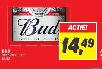 Dekamarkt BUD Krat 24 x 30 cl. aanbieding